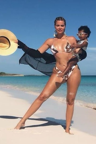 Khloe Kardashian in the Bahamas August 21, 2019