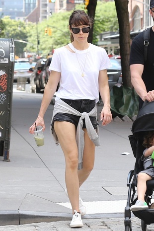 Jessica Biel With Justin Timberlake in Tribeca August 19, 2017