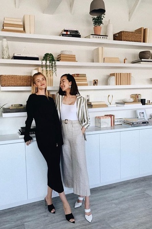 Rosie Huntington-Whiteley With Chriselle Lim March 26, 2019