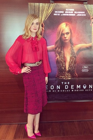 Elle Fanning The Neon Demon Paris Photocall June 3, 2016