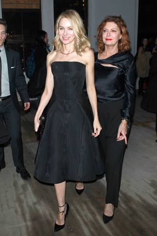 Naomi Watts with Susan Sarandon Zac Posen Fall 2017 Exhibition February 14, 2017