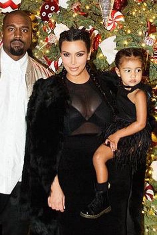 Kim Kardashian West Christmas Eve December 24, 2015