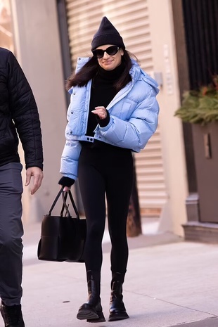 Lea Michele New York City December 21, 2022