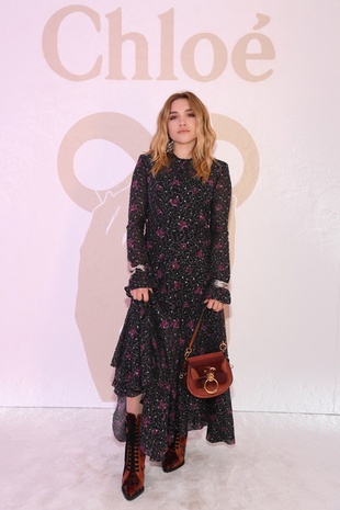 Florence Pugh Chloe Fashion Show February 27, 2019