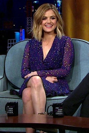 Lucy Hale the Late Late Show with James Corden February 25, 2016