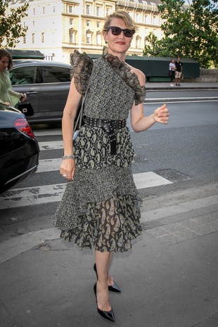 Laura Dern Arriving at Zoe Kravitz's Rehersal Dinner June 28, 2019