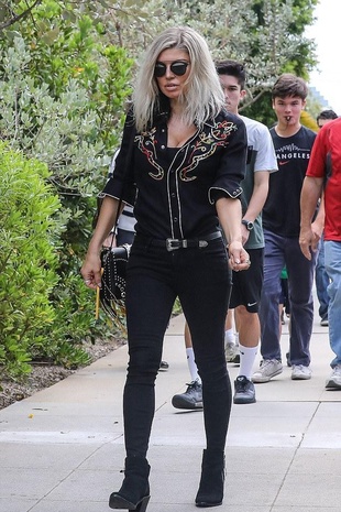 Fergie Going To Church June 11, 2017