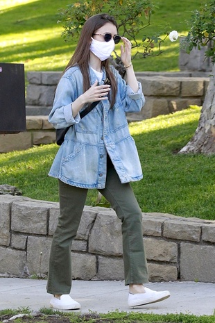 Lily Collins Los Angeles April 17, 2020