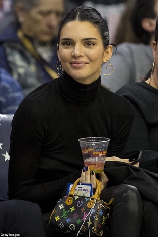 Kendall Jenner Philadelphia 76Ers Vs San Antonio Spurs January 23, 2019