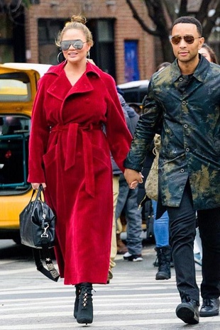 Chrissy Teigen With John Legend December 16, 2017