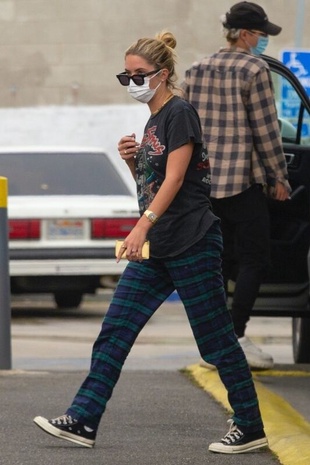 Ashley Benson at a Gas Station in La September 10, 2020