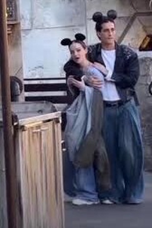 Dove Cameron with Damiano David at Disneyland March 1, 2024