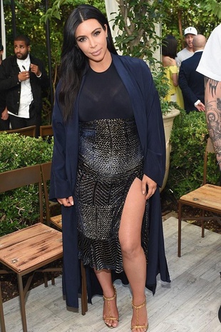 Kim Kardashian West Cfda/Vogue Fashion Fund Show and Tea at Chateau Marmont October 20, 2015