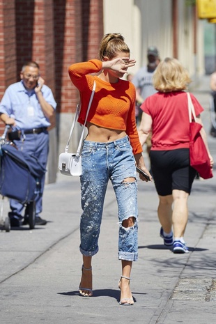 Hailey Baldwin in New York City, June 15, 2015