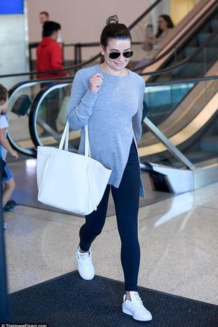 Lea Michele Lax Airport June 20, 2017