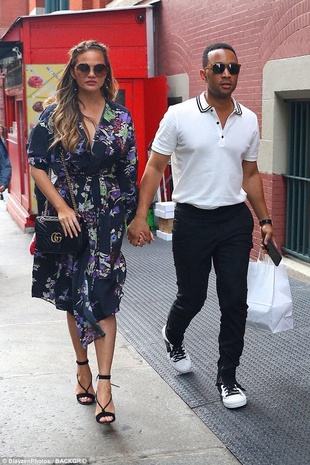 Chrissy Teigen With John Legend July 28, 2017