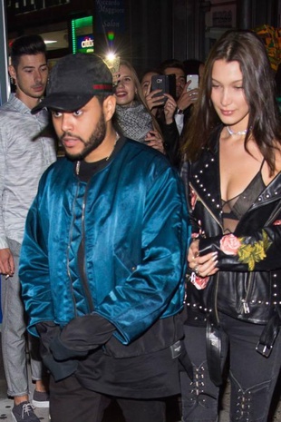 Bella Hadid with the Weeknd at the Snl Afterparty October 1, 2016