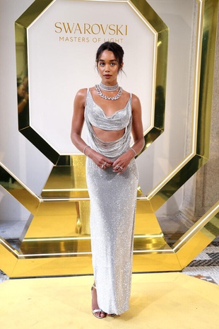 Laura Harrier Swarovski Masters of Light from Vienna to Milan Exhibition June 16, 2024