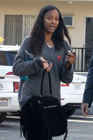 Zoe Saldana Beverly Hills January 13, 2016