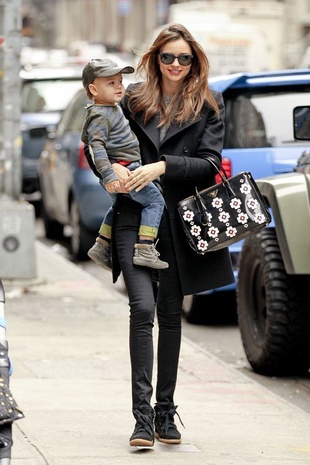 Miranda Kerr Out and About in Manhattan with Her Son Flynn December 1, 2012