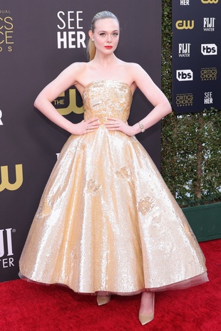 Elle Fanning Critics Choice Awards March 13, 2022