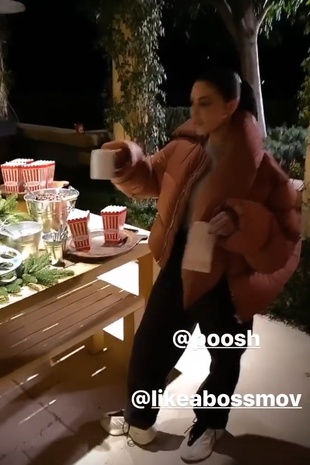 Kim Kardashian West Poosh Movie Night December 9, 2019