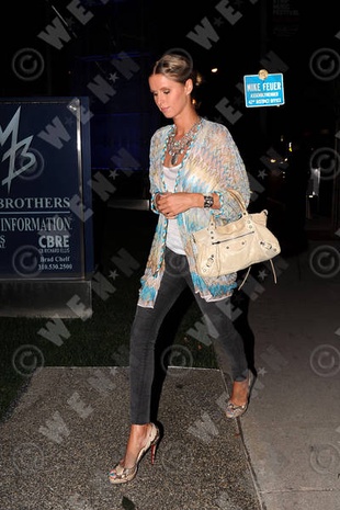 Nicky Hilton Outside Boa Steakhouse in Los Angeles August 27, 2010