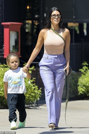 Kourtney Kardashian In Calabasas August 23, 2019