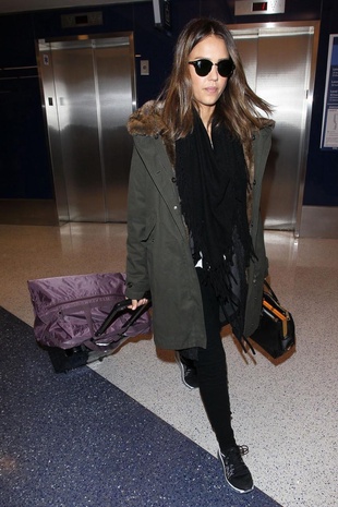 Jessica Alba LAX Airport February 16, 2016