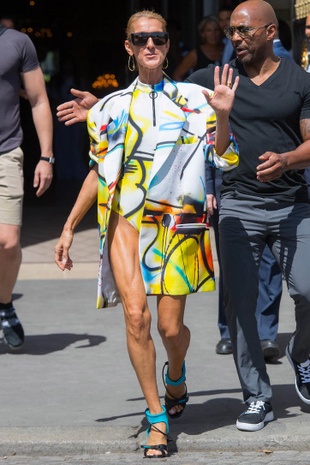 Celine Dion During Paris Fashion Week, June 30, 2019