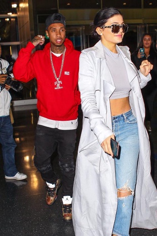 Tyga JFK Airport with Kylie October 30, 2015