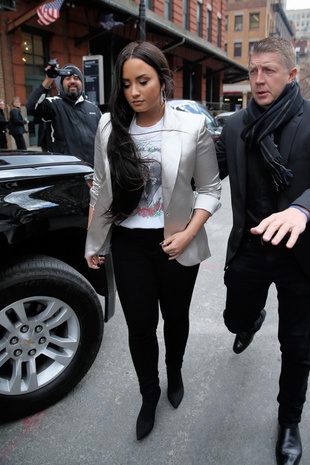 Demi Lovato On the Way To the Barclays Center March 16, 2018