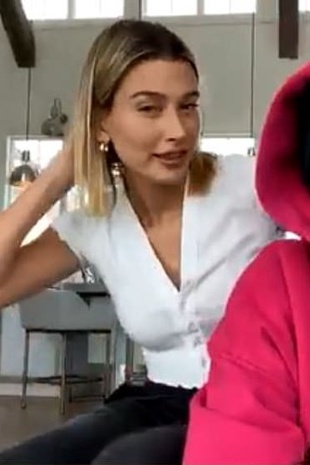 Hailey Bieber Instagram Live April 5, 2020