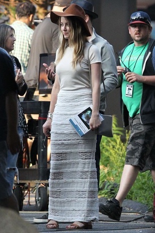 Amber Heard Black Mass Set July 21, 2014