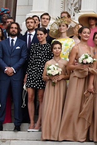 Charlotte Casiraghi Religious Wedding Ceremony of Louis Ducruet and Marie Chevallier August 1, 2019