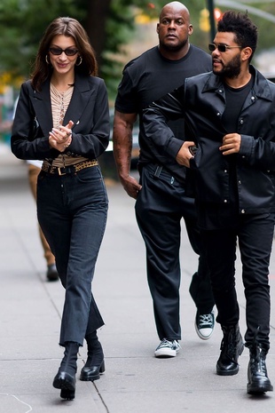 Bella Hadid With the Weeknd October 9, 2018