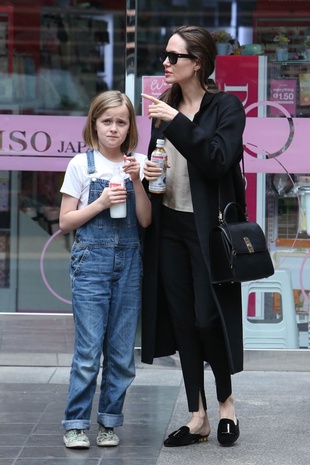 Angelina Jolie Spends a Day out with Daughter Vivienne at the Mall April 28, 2019