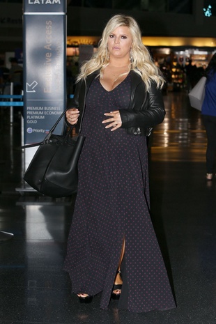 Jessica Simpson JFK Airport October 10, 2018