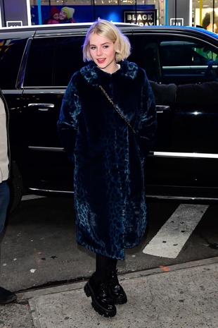 Lucy Boynton Arriving at Good Morning America December 4, 2019