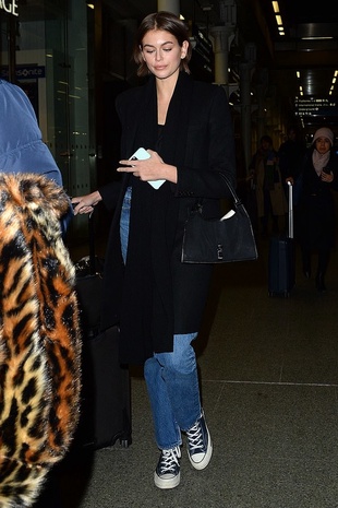 Kaia Gerber St Pancras Station, London January 23, 2020