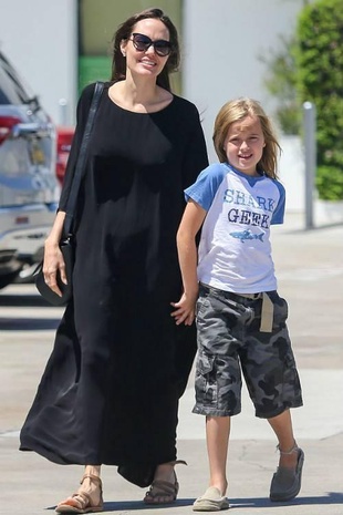 Angelina Jolie With Vivienne August 10, 2017