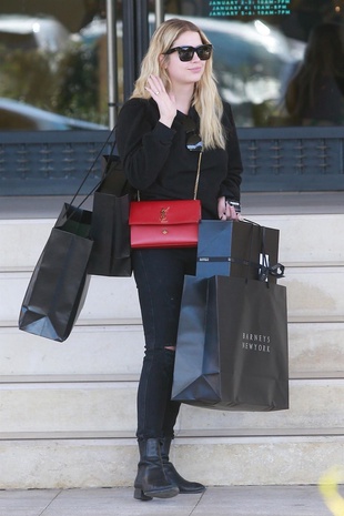 Ashley Benson Shopping at Barneys December 24, 2017