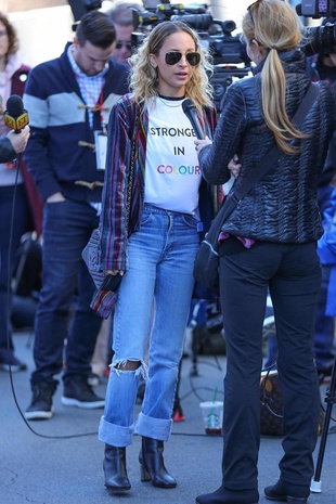 Nicole Richie Women's March January 20, 2018