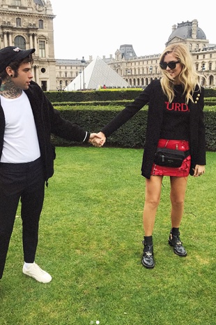 Chiara Ferragni and Fedez in Paris Via Instagram October 1, 2017