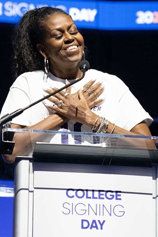 Michelle Obama College Signing Event April 30, 2024