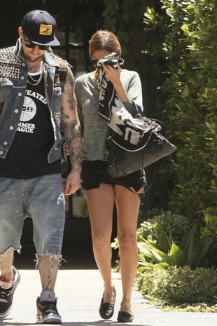 Nicole Richie and Joel Leaving Andy Lecompte's Salon June 26, 2012