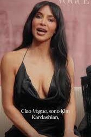 Kim Kardashian West Vogue Italia's Youtube Video June 30, 2023