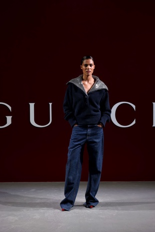 Tina Kunakey Gucci Show February 23, 2024