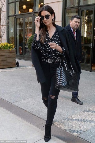 Lily Aldridge Crosby Street Hotel New York City April 5, 2018