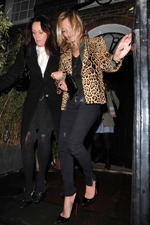 Kate Moss Leaving Her Home February 4, 2010